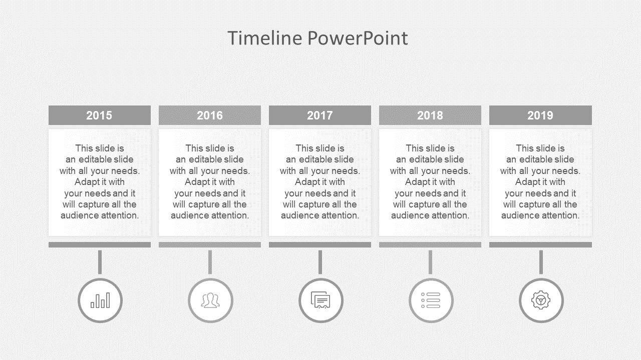 Free - Use Timeline PowerPoint 2007 Slide Template Design